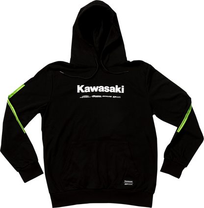D'COR VISUALS Kawasaki Race Sweatshirt - Black - Medium 85-206-2
