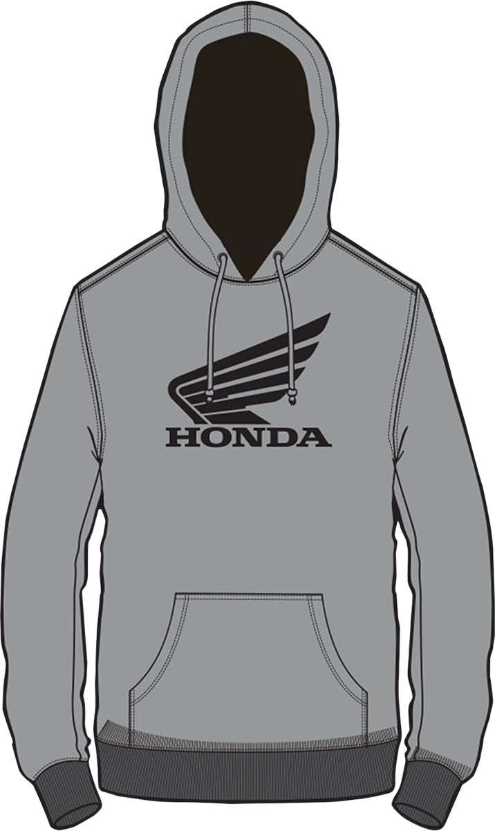 D'COR VISUALS Honda Wing Sweatshirt - Gray - Medium 85-204-2