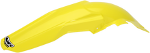 UFO MX Rear Fender - '01-'22 RM Yellow - Suzuki - RMZ '05-'07 SU03912-102