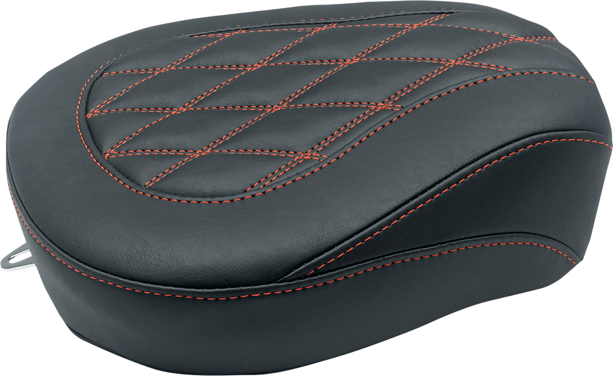 MUSTANG Wide Tripper™ Passenger Seat - Black w/ American Beauty Red Stitching - FL '97-'25 76648AB