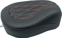 MUSTANG Wide Tripper™ Passenger Seat - Black w/ American Beauty Red Stitching - FL '97-'25 76648AB