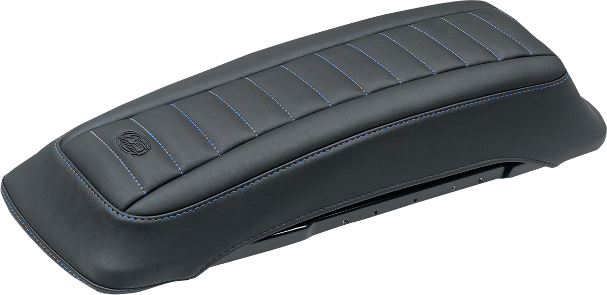 MUSTANG Saddlebag Lid Covers - Black/Blue - FL '93-'13 77637SB