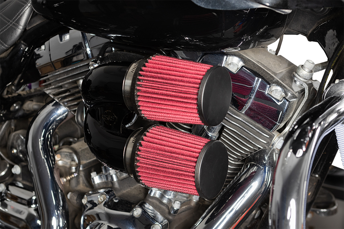 S&S CYCLE Tuned Induction Air Cleaner Kit - Gloss Black 170-0637A
