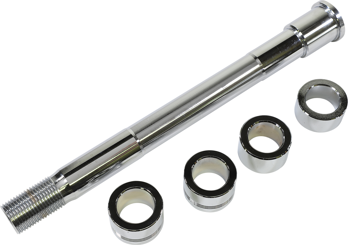 DRAG SPECIALTIES Axle Kit - Front - Chrome - '18-'25 Softail W16-0353