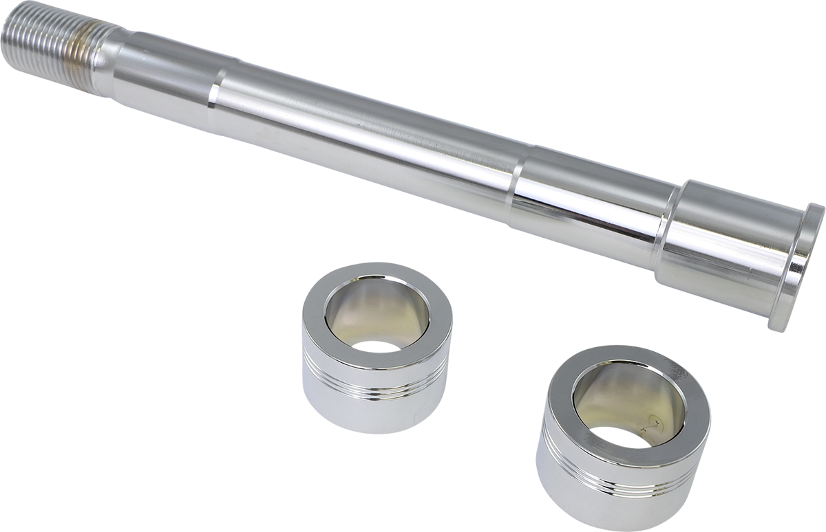 DRAG SPECIALTIES Axle Kit - Front - Chrome - '18-'25 Low Rider/Street Bob W16-0354