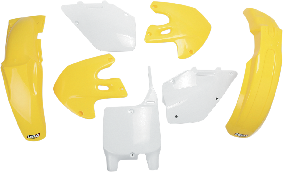 UFO Replacement Body Kit - OEM Yellow/White - Suzuki - RM '99-'00 SUKIT400-999