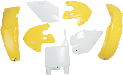 UFO Replacement Body Kit - OEM Yellow/White - Suzuki - RM '99-'00 SUKIT400-999