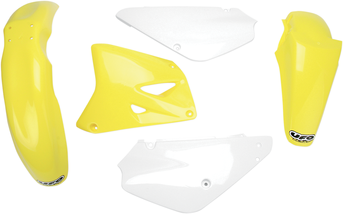 UFO Replacement Body Kit - OEM Yellow/White - Suzuki - RM '00-'23 SUKIT405-999
