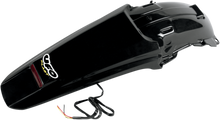 UFO Enduro Rear Fender with LED - Black HO04603-001