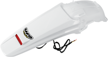 UFO Enduro Rear Fender with LED - White - HO04603-041