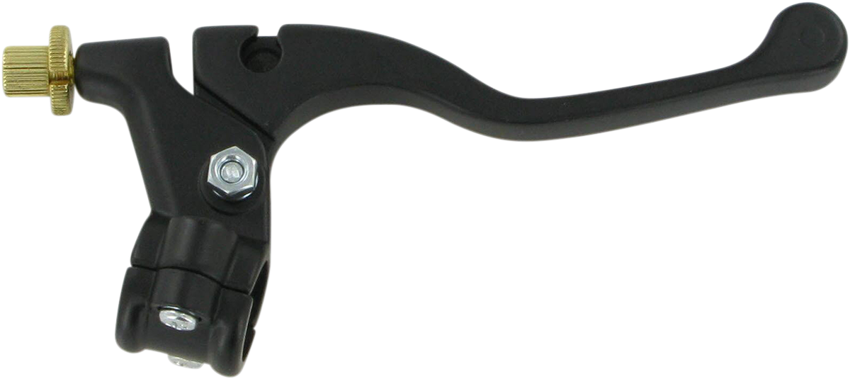 PARTS UNLIMITED Shorty Style Power Lever Assembly - Left Hand - Yamaha - Black 43-4104L