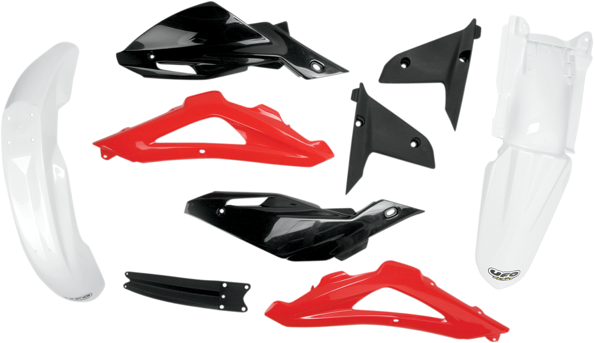 UFO Body Kit - '08 OEM Red/White/Black - Husqvarna - TC HUKIT607-999