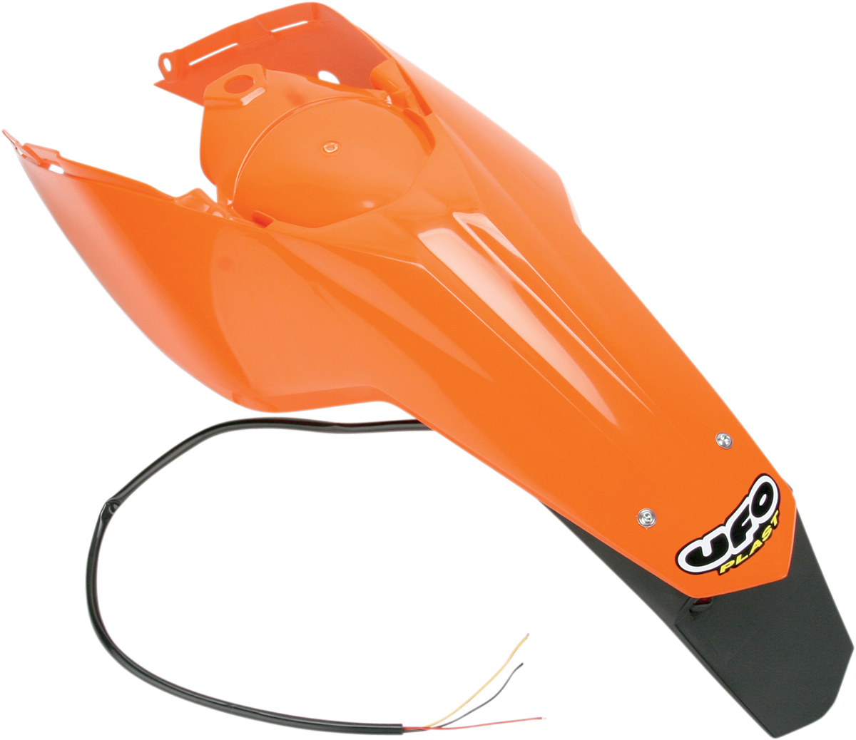 UFO Enduro Rear Fender - with Light - '98-'20 OEM Orange KT03097-127