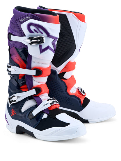 Tech 7 Boots Prpl/Wht/Dk Blue/Red Fluo 13