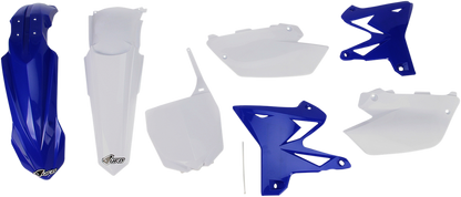 UFO Restyle Body Kit - '13 OEM Blue/White - Yamaha - YZ '02-'14 YAKIT312-999W