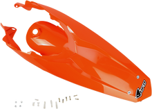UFO Enduro Rear Fender with Light - '98-'20 OEM Orange KT04027-127