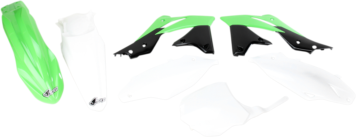UFO Replacement Body Kit - OEM Green/White/Black - Kawasaki - KXF '13-'16 KAKIT221-999