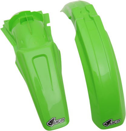 UFO Front and Rear MX Fender Kit - Green - KX 125/250 KAFK200-999