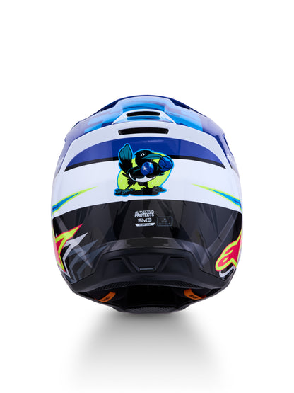 S M3 Falcon Helmet Ece06/Dot Blu/Wh/Blk/Pink Fl/Yl Fl Gl Md