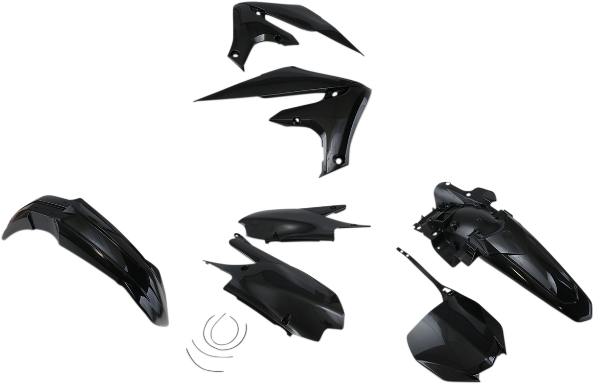 UFO Replacement Body Kit - Black - Yamaha - YZ '18-'23 YAKIT321-001