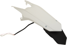 UFO Enduro Rear Fender - with Light - White HU03362041
