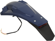 UFO Enduro Rear Fender - with Light - Blue HU03388087