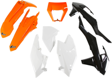 UFO Replacement Body Kit - '18 OEM Orange/White/Black - KTM - EX '17-'19 KTKIT523999W