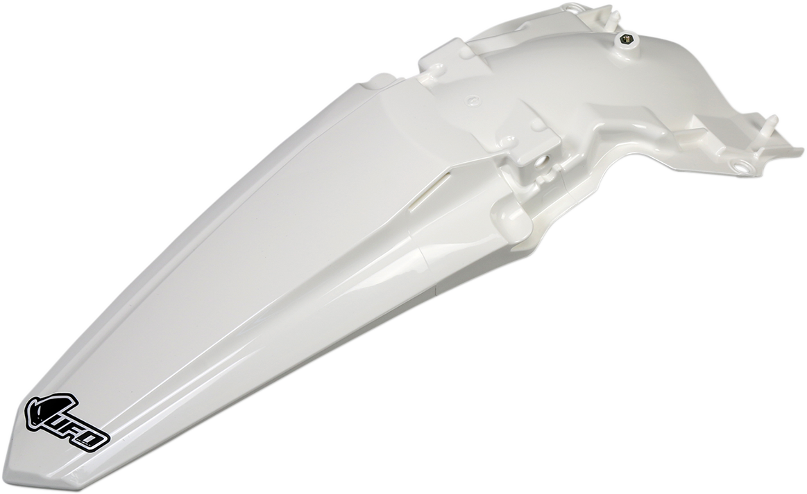 UFO MX Rear Fender - White - Kawasaki - KX '19-'24 KA04749047