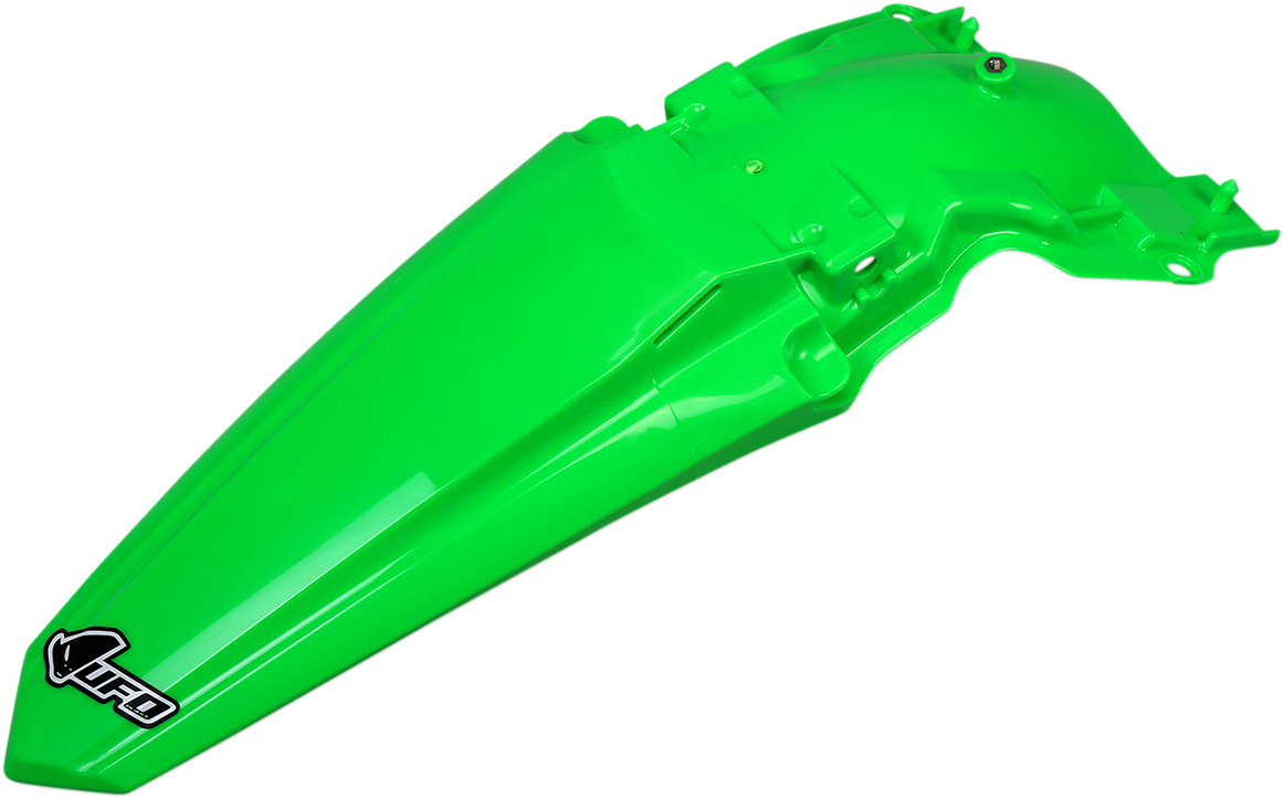 UFO MX Rear Fender - Fluorescent Green - Kawasaki - KX '19-'24 KA04749AFLU
