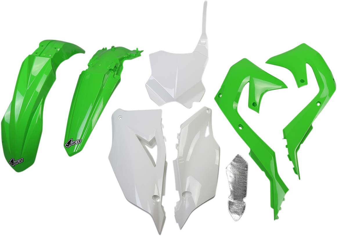 UFO Replacement Body Kit - OEM Green/White - Kawasaki - KX '19-'24 KAKIT227999