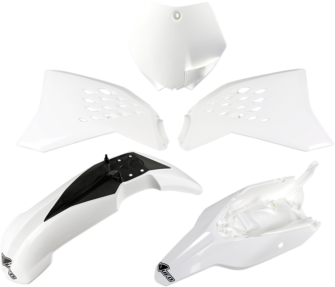 UFO Replacement Body Kit - White/Black - KTM - SX '12-'15 KTKIT525-047