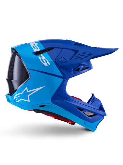 Supertech S M10 Flood Helmet Met Blu/Md Blu/Blk Crb M&G Lg