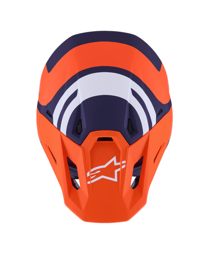 Sm7 Core Helmet Orng/Blue Matt Lg
