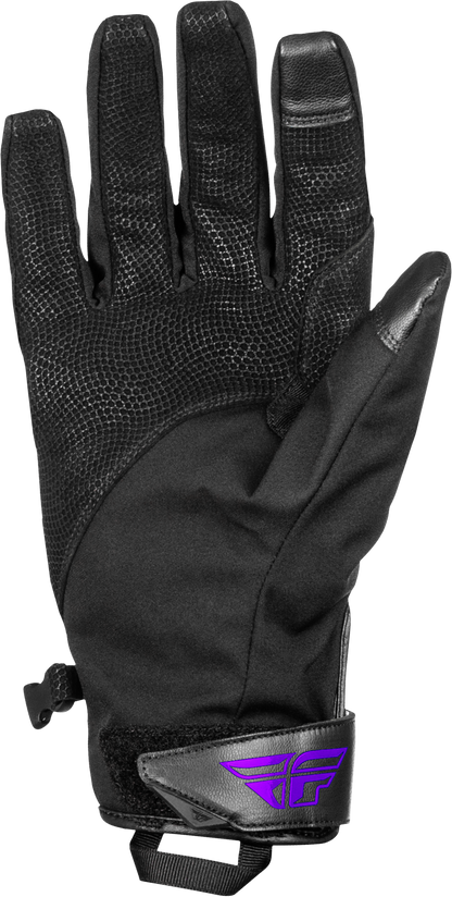 Title Long Gloves Black/Purple Xl