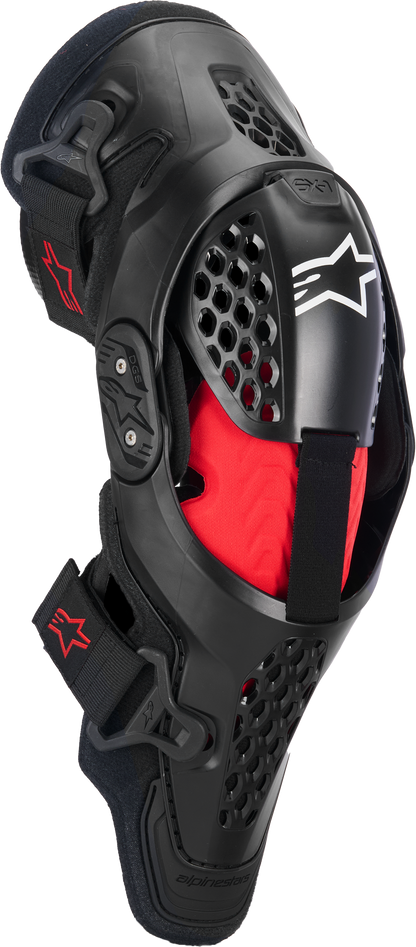 Sx 1 Plasma Knee Protector Blk/Red/Cool Gry Lg/Xl