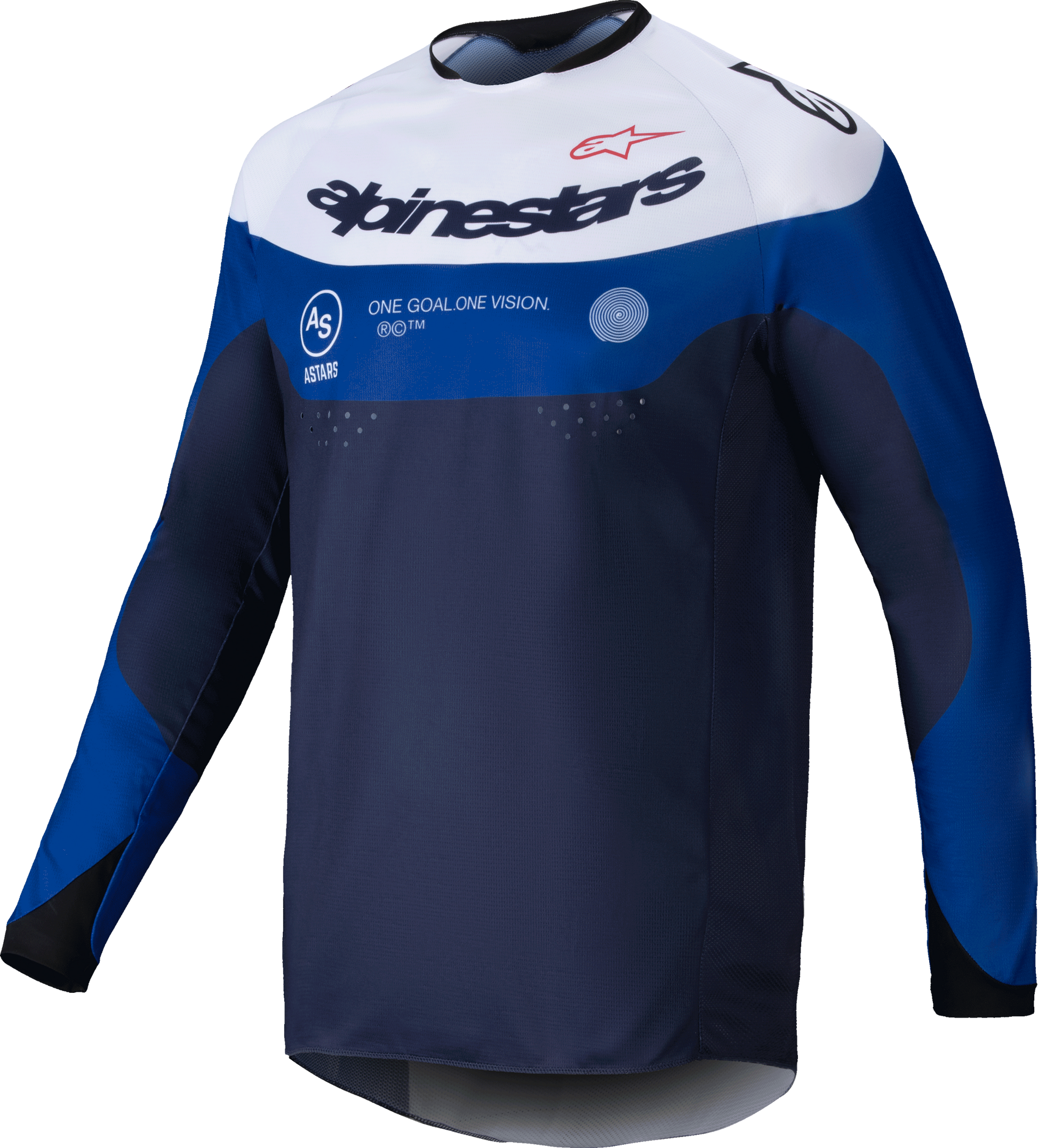 Pro Dura Jersey Navy/Bright Blue/White Lg