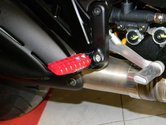 DBK Special Parts (Ducabike) Adjustable Rider 'Solid' Footpegs for Ducati Hypermotard 939 & Scrambler Desert Sled