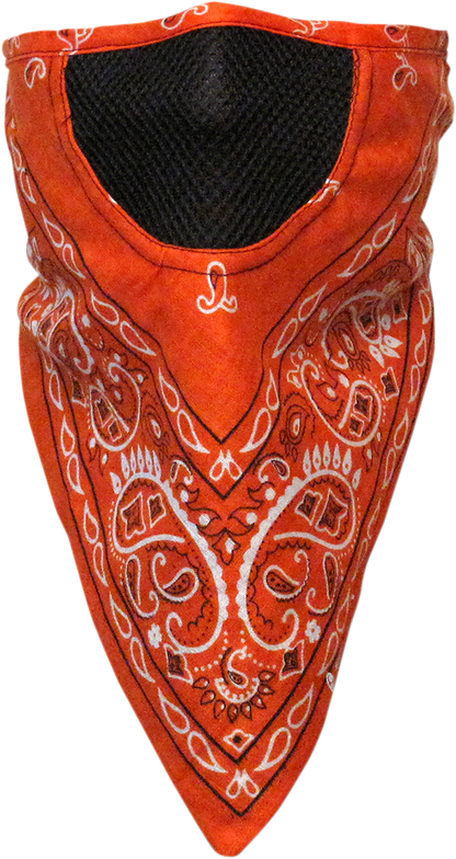 SCHAMPA & DIRT SKINS Facefit Facemask - Orange Paisley FMV-285