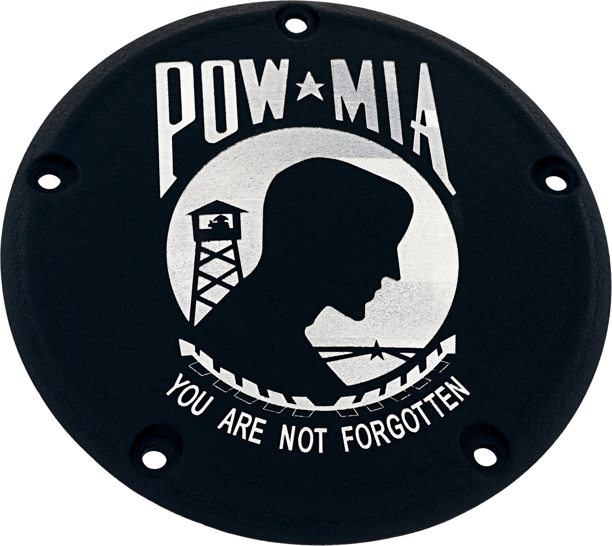7   M8 Flt/Flh Derby Cover Pow Mia Black