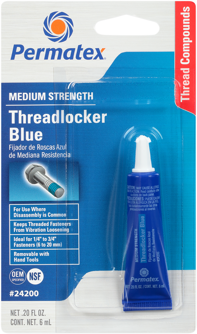 PERMATEX 242 Threadlocker - Blue - 0.2 US fl oz. 24200