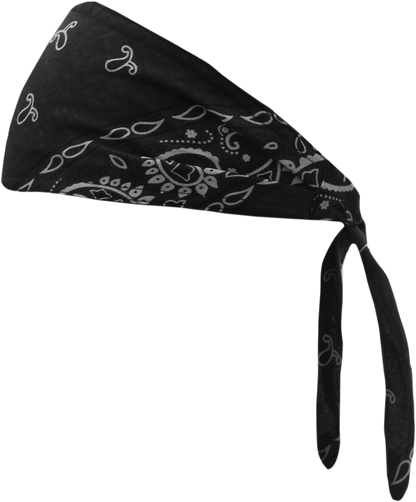 SCHAMPA & DIRT SKINS Old School Bandana - Traditional Black Paisley OSB1-100