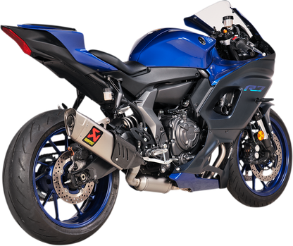 AKRAPOVIC Racing Line Exhaust System - Titanium - Yamaha R7 S-Y7R12-APT
