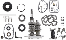 BAKER DRIVETRAIN Direct Drive Gear Set - 6-Speed - Polished - '90-'97 Softail/Dyna DD6-411L-02