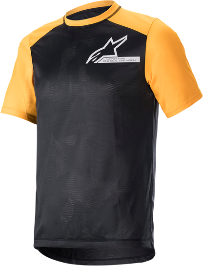 ALPINESTARS Alps 4.0 V2 Short-Sleeve Jersey - Black/Tangerine/White - Medium 1765922-1402-MD