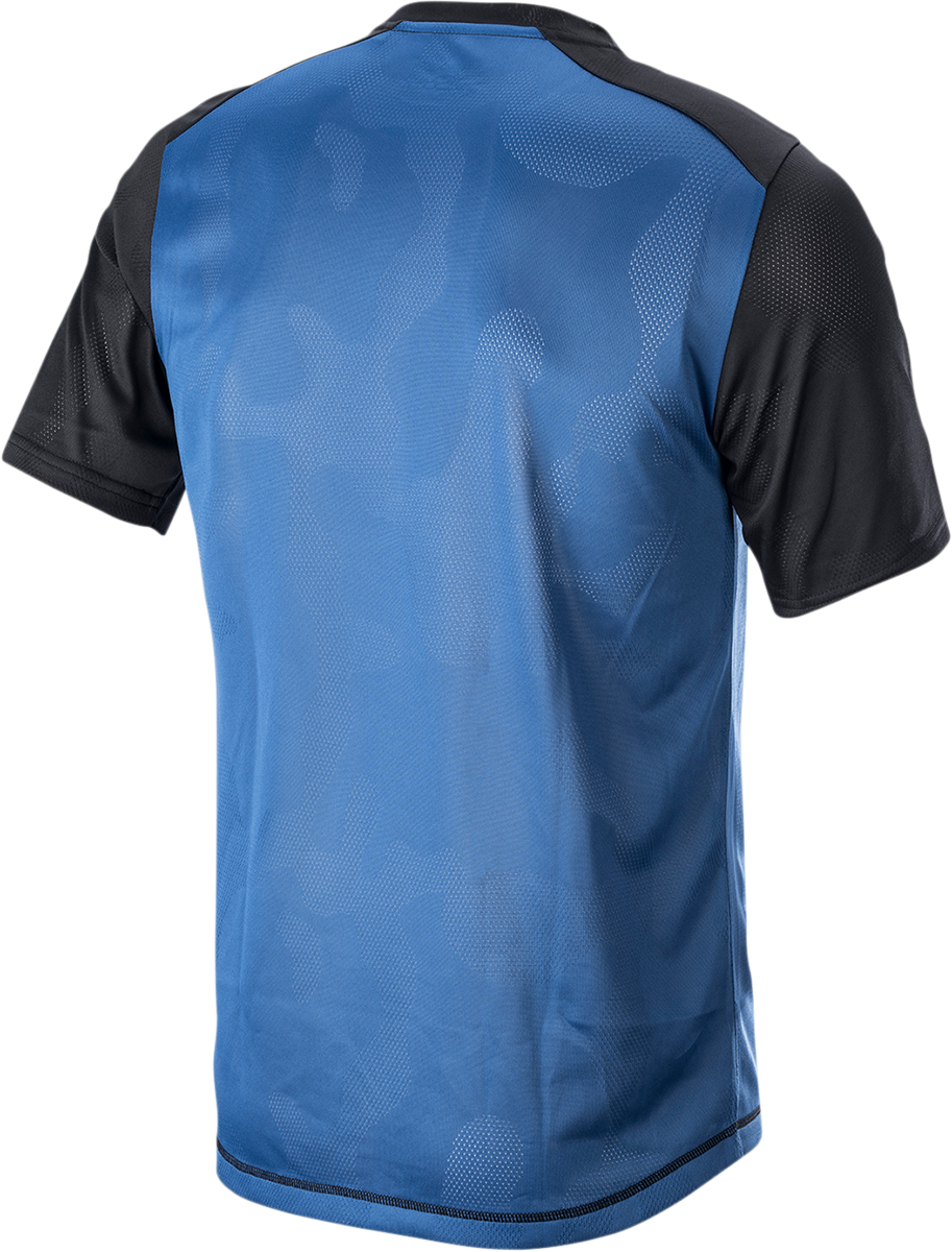 ALPINESTARS Alps 4.0 V2 Short-Sleeve Jersey - Blue/Black/Light Gray - Small 1765922-7318-SM