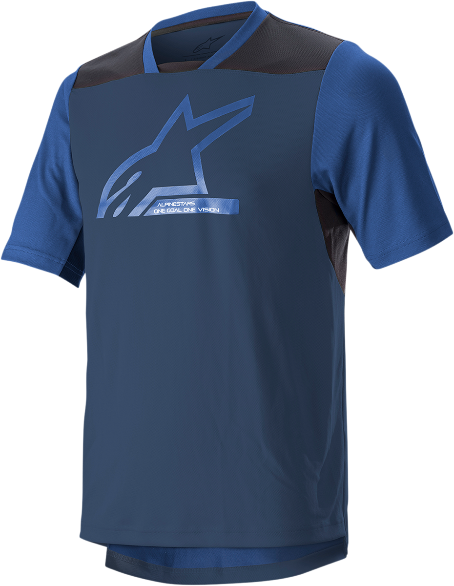 ALPINESTARS Drop 6.0 V2 Short-Sleeve Jersey - Midnight Blue/Black - Large 1766322-7319-LG