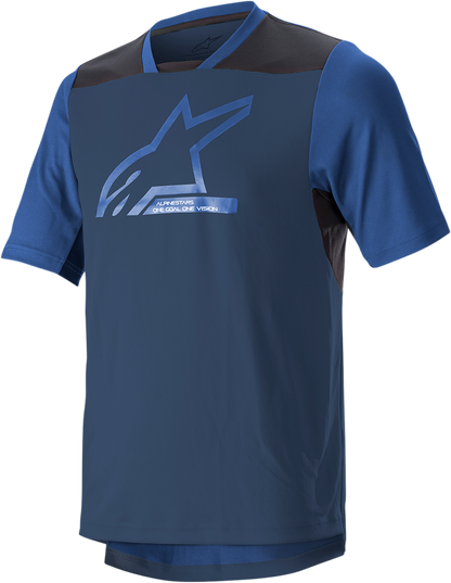 ALPINESTARS Drop 6.0 V2 Short-Sleeve Jersey - Midnight Blue/Black - 2XL 1766322-7319-2X