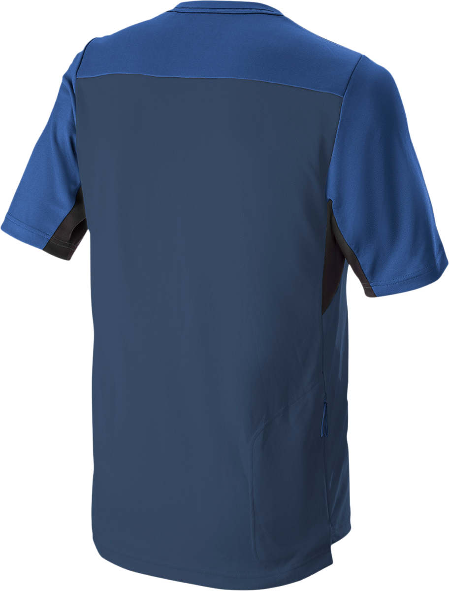 ALPINESTARS Drop 6.0 V2 Short-Sleeve Jersey - Midnight Blue/Black - Large 1766322-7319-LG