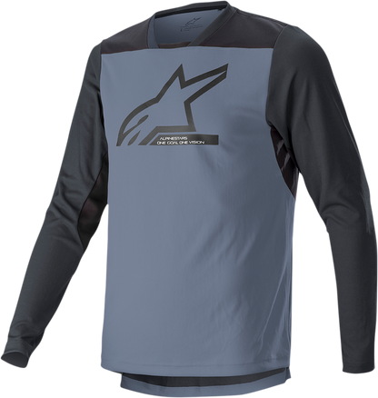 ALPINESTARS Drop 6.0 V2 Long-Sleeve Jersey - Black/Gray - Medium 1766422-9291-MD