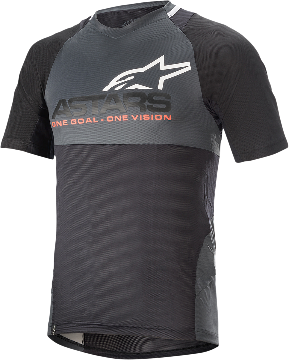 ALPINESTARS Drop 8.0 Short-Sleeve Jersey - Black/Coral - Large 1766621-1793-LG
